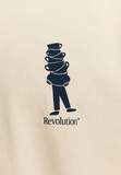REVOLUTION - PRINTED TEE 1458 BRE - OffWhite
