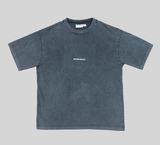 BEYOND MEDALS - DISTRESSED LOGO TEE - Black Wash