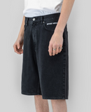 BEYOND MEDALS - JEANS SHORTS - Black
