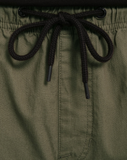 VOLCOM - BILLOW TAPERED ELASTICATED WAIST CARGO - Wintermoss