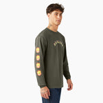 DICKIES X SPITFIRE LONG SLEEVE T-SHIRT // OLIVE GREEN