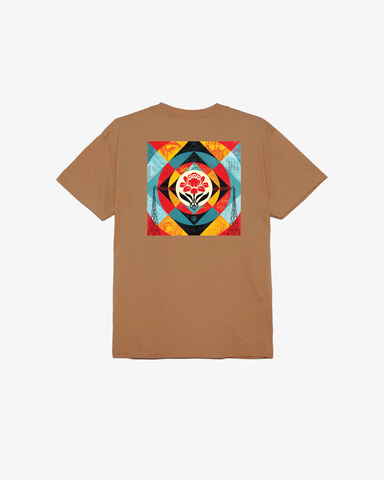 OBEY Geometric Power Canvis Tee - Brown Sugar