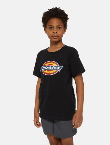 DICKIES - Kids' Icon Logo T-Shirt - BLACK