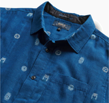 ROARK - Journey Sunburst Dobby Organic Button Up Shirt - Indigo