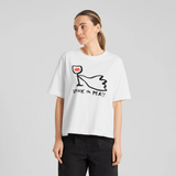 DEDICATED - TEE VADSTENA DRINK IN PEACE - White