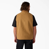 DICKIES X THRASHER REVERSIBLE VEST - Brown Duck