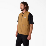 DICKIES X THRASHER REVERSIBLE VEST - Brown Duck
