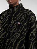 DICKIES MOUNT HOPE PRINTED FLEECE JACKET - Black