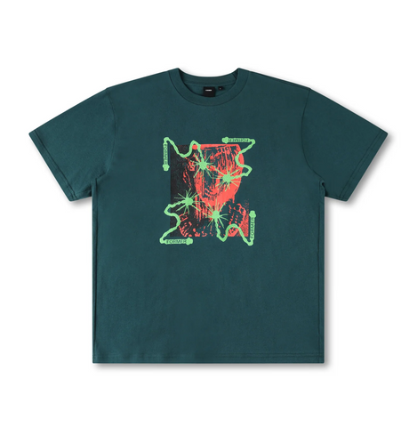FORMER - CHAINED T-SHIRT - Petrol