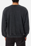 KATIN - SWIRL EMBROIDERED CREWNECK - Black Sand Wash