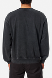 KATIN - SWIRL EMBROIDERED CREWNECK - Black Sand Wash