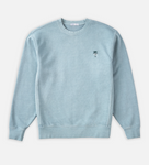 KATIN - CRAWFORD EMBROIDERED CREWNECK - Sky Pigment Dye