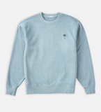 KATIN - CRAWFORD EMBROIDERED CREWNECK - Sky Pigment Dye