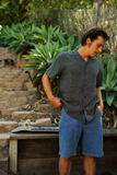 KATIN - TELLER STRIPE SHIRT - Black Wash