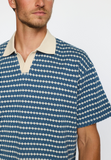 REVOLUTION - JAQUARD POLO SHIRT 3230 - Navy