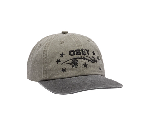 OBEY - PENN PIGMENT 6 PNL VELCRO - Pigment Olive Multi