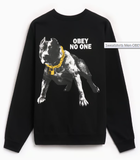 OBEY - OBEY NO ONE - CREWNECK // BLACK