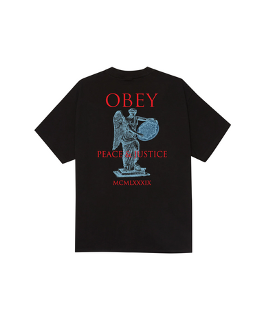 OBEY - PEACE & JUSTICE STATUE CLASSIC T-SHIRT - Black