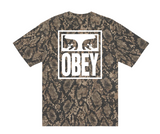 OBEY EYES ICON HEAVYWEIGHT TEE - Snake Skin