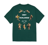 OBEY - ANGELS ABOVE CLASSIC TEE - RainForest