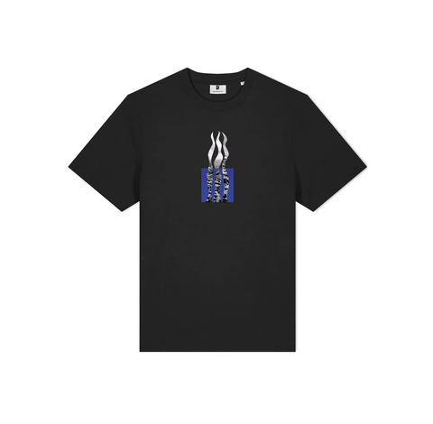 POETIC - FLAMES T-SHIRT - Black
