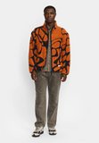 REVOLUTION - PRINTED TEDDY JACKET 7025 - Orange
