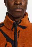 REVOLUTION - PRINTED TEDDY JACKET 7025 - Orange