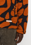 REVOLUTION - PRINTED TEDDY JACKET 7025 - Orange
