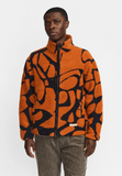 REVOLUTION - PRINTED TEDDY JACKET 7025 - Orange