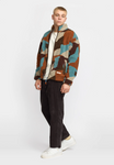 REVOLUTION - PRINTED TEDDY JACKET / 7023 - Brown