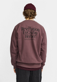 REVOLUTION - PRINTED CREWNECK 2815 DAY - DustPurple
