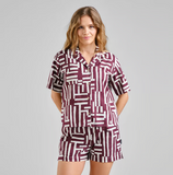 DEDICATED - SHIRT TORUP LINES & STICKS - Fig Red