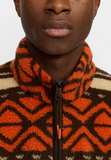 REVOLUTION - PRINTED TEDDY JACKET / 7021 - Orange