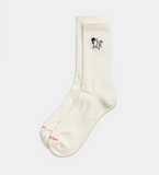 REVOLUTION - JAQUARD CREW SOCK 8925 COF - White