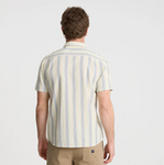 ROARK - JOURNEY SHORT SLEEVE BUTTON UP SHIRT - Stripe Seafoam