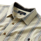ROARK - JOURNEY SHORT SLEEVE BUTTON UP SHIRT - Stripe Seafoam