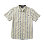 ROARK - JOURNEY SHORT SLEEVE BUTTON UP SHIRT - Stripe Seafoam