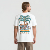 ROARK - MOTO PALM PREMIUM TEE - Off White