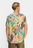 REVOLUTION - SHORT-SLEEVED CUBAN SHIRT 3246 - Orange