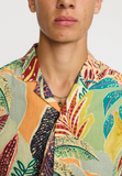 REVOLUTION - SHORT-SLEEVED CUBAN SHIRT 3246 - Orange