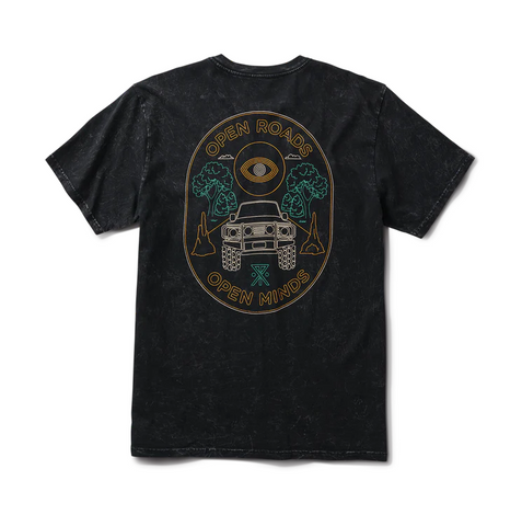 ROARK - OPEN ROADS PREMIUM TEE - Black