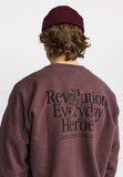 REVOLUTION - PRINTED CREWNECK 2815 DAY - DustPurple