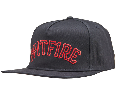 SPITFIRE - SPITBALL SNAPBACK HAT - Black/Red