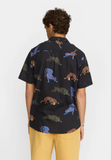 REVOLUTION - SHORT-SLEEVED CUBAN SHIRT 3245 - Black