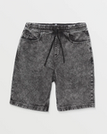 VOLCOM - FREAZY LOOSE ELASTICATED WAIST 22" SHORT - Light Acid Black