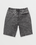 VOLCOM - FREAZY LOOSE ELASTICATED WAIST 22" SHORT - Light Acid Black