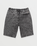 VOLCOM - FREAZY LOOSE ELASTICATED WAIST 22" SHORT - Light Acid Black