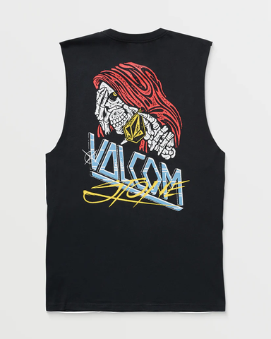 VOLCOM - DROPPED THIS SLEEVELESS T-SHIRT - Antique Black