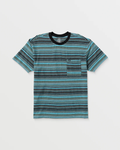 VOLCOM - SLIDE STONE T-SHIRT - Dark Black Heather