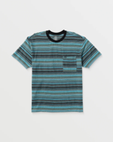 VOLCOM - SLIDE STONE T-SHIRT - Dark Black Heather